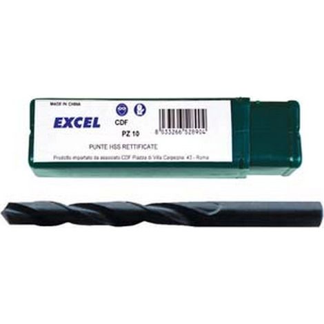 5PZ PUNTE HSS RETTIFICATE NORMALI  mm.8 punte elicoidali HSS-G DIN 338, esecuzione rettificata, utilizzo su acciai legati e non legati