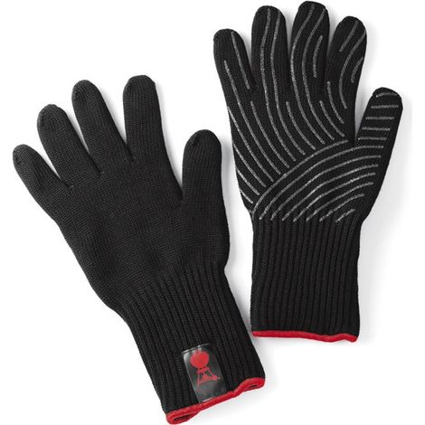 Juego de guantes de barbacoa Weber talla (S / M), negro