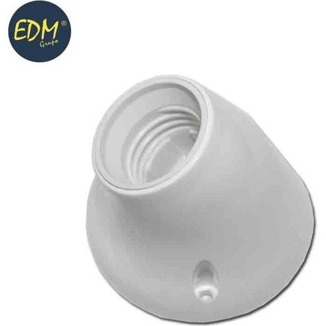 Portalámparas EDM Zócalo Curvo E27 (Retractilado)