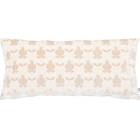 Kissen Luna Jacquard Velours Leinen 35x75cm - Atmosphera créateur d'intérieur (1/4)
