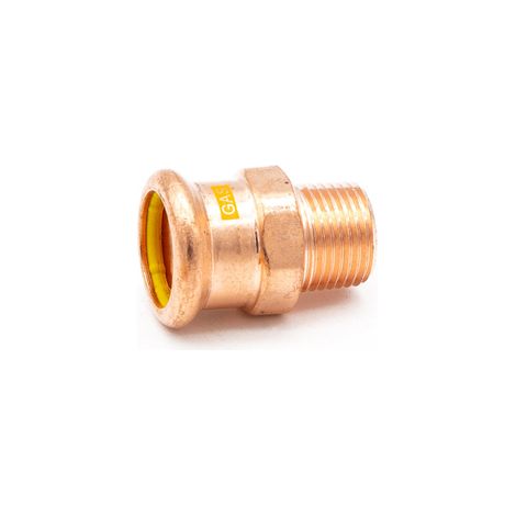 PrimaPress Copper 22x1/2" MI Coupler for Gas & Water (1/3)