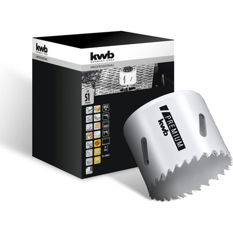 KWB - FRESA A TAZZA BIMETALLICA HSS-CO 51MM
