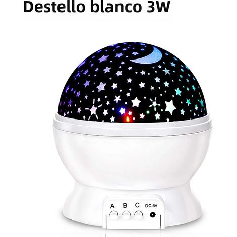 Projecteur étoilé 3W pour veilleuse pour garçons et filles, décoration murale LED rotative, cadeau amusant pour chambre (1/4)
