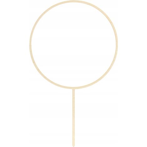Puntale in legno per cerchio di fiori, 24,5 cm (1/3)