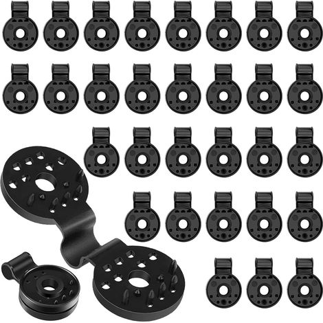 80 Umbrella Cloth Clips, Umbrella Net Clips, Umbrella Cloth Fixing Clips, Special Umbrella Net Clips with Holes, Suitable for Outdoor Camping (1/5)
