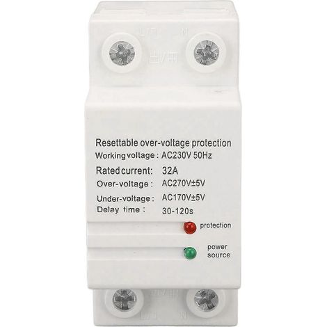 32A AC230V 50Hz Überspannungs- und Unterspannungsschutzgerät mit DIN-Schienenmontage und automatischer Rückstellung