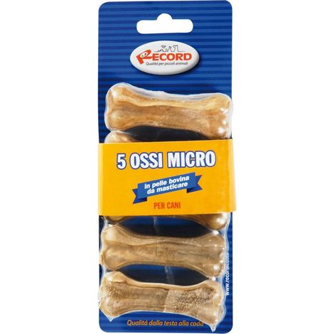 Micro-os naturels en cuir de vachette traité thermiquement pour chiens