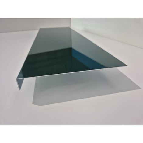 Bande de Rive Aluminium Vert Mousse RAL 6005 (1 pli, retour 30 mm, ep 1.5mm) Hauteur : 80 mm (1/4)
