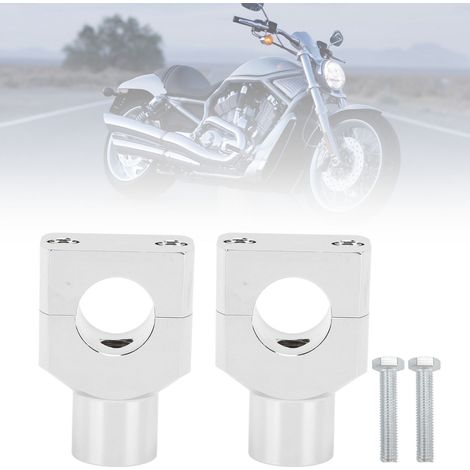 [Abrazaderas para manillar] + [Productos compatibles: motocicletas y vehículos eléctricos] + [Soporte elevador metálico ergonómico de altura] + [25 mm de diámetro, aluminio de alta resistencia, montaj (1/5)