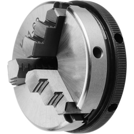 Mandrin de tour manuel à 3 mors K01-63/M14 à centrage automatique pour le travail du bois (1 pièce) (1/5)