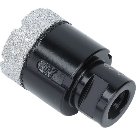 Foreuse diamant brasée sous vide pour perçage carrelage pierre M14 noir 40mm lot de 1 (1/5)