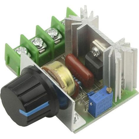 3pcs AC 110V-220V 2000W SCR Module de Régulateur de Tension Electronique Haute Puissance Régulateur de Vitesse du Moteur 25A Ultra Petit Gradateur LED avec Bouton de Contrôle de Vitesse (1/4)