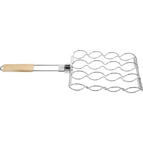 Maisgrill mit Klappgriff, Fleischgrill, Heimgrill, Grillzubehör, Fischgrillzubehör