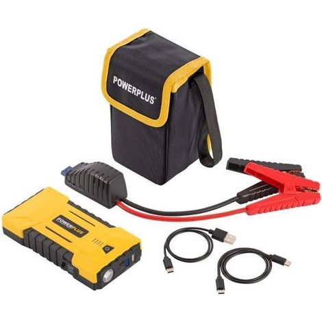 Powerplus Booster de Batterie 3-en-1 POWX4255 - Batterie Externe - Accessoire de Camping - Sortie de 12 V - 700 A / 12 000 mAh (1/5)