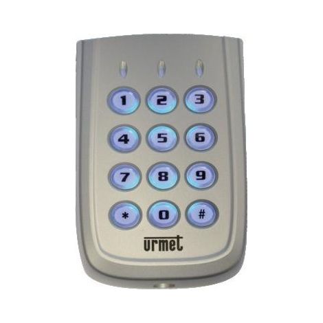 Urmet – Clavier électronique 2 relais – Alimentation 12V – Montage encastré – Plastique résistant pour usage professionnel