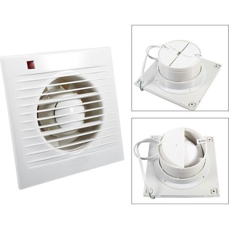 100 mm Ventilateur,Extracteur d'Air,VMC avec Clapet Anti-Retour ,7 W,dB(A) 26,VMC-DOU