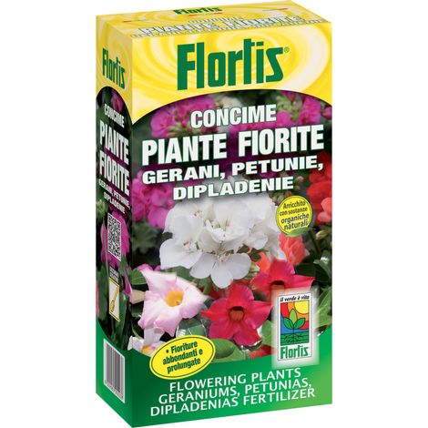 FLORTIS CONCIME PER GERANI GRANULARE 1KG CURA GIARDINO FIORI ESTERNO