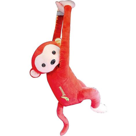 Boîte à mouchoirs amusante - Ornement de sac suspendu en forme de poupée singe (1/5)