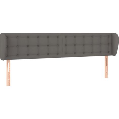 Maison Exclusive - Testiera ad Orecchio Grigio 183x23x78/88 cm in Similpelle