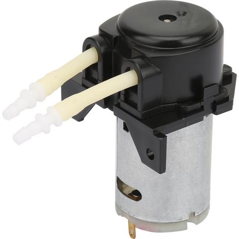 Pompe péristaltique à liquide D-2 24mm DC 12V DIY pour analyses de laboratoire (noire)