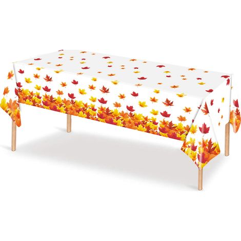 3 pièces nappe jetable Divers accessoire de table rectangulaire imperméable automne Thanksgiving (1/5)