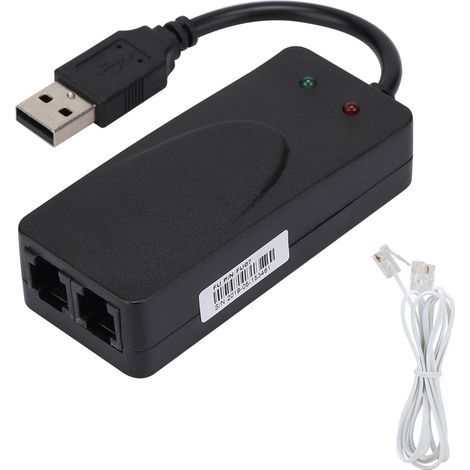 Faxmodem mit zwei USB 2.0-Anschlüssen (56 kbit/s) – Treiber für Windows 7/8/10/XP (1/5)