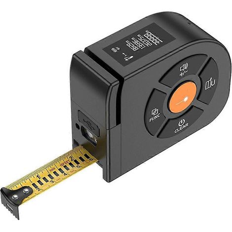 Télémètre laser 50 m, ruban à mesurer, écran LCD rétroéclairé, appareil de mesure de distance pour la construction (1/5)