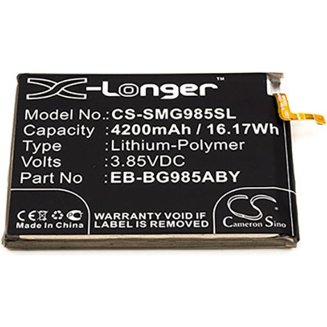 NX - Batterie téléphone, smartphone, GSM pour Samsung 3.85V 4200mAh - EB-BG985ABY