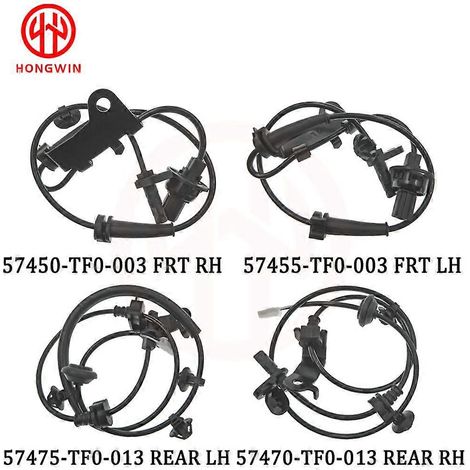 Capteur ABS de vitesse de roue avant/arrière gauche/droite pour Honda CR-Z Fit Insight 57450-TF0-003 57475-TF0-013 57470-TF0-013 57455-TF0-003 (ENSEMBLE) (1/5)
