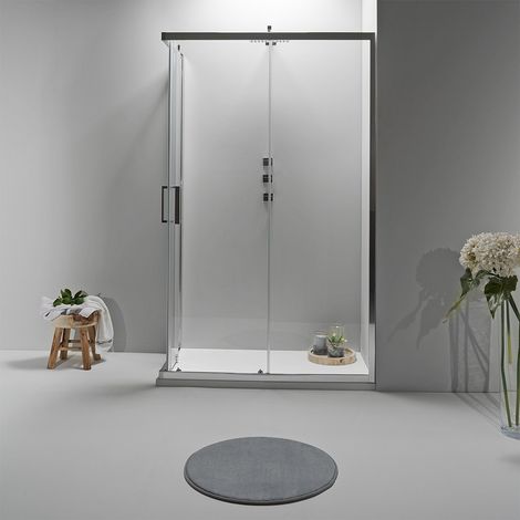 BOX DOCCIA ELITE ANGOLARE 90x120 CM SCORREVOLE TRASPARENTE (1/5)