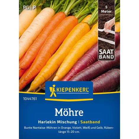 Kiepenkerl Saatgut Möhren Harlekin Mischung F1 Saatband für ca. 1,25 – 1,5 m² (1/2)