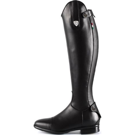 40, Schwarz: Reitstiefel Modell Terranova aus glattem Kalbsleder mit Reißverschluss (1/5)
