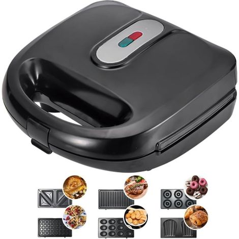 Griglia a contatto con piastre rimovibili - Piastra per panini - Griglia per panini - Grill - Griglia a contatto - Piastre rimovibili - Facile da pulire - Apparecchio per grigliare - Vari programmi