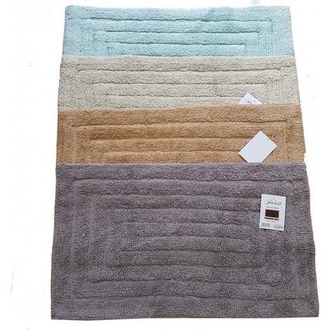 TRADE SHOP - Tappeto Bagno 45x75 Cm Cotone Anti Scivolo Scendiletto Camera Da Letto -
