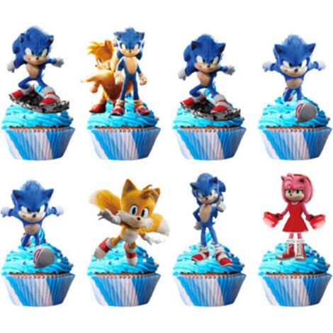 Kit Fête Anniversaire Sonic le Hérisson pour Enfant, Ensemble de Décoration Table (Nappe, Assiettes, Gobelets, Serviettes et Couverts) (1/2)