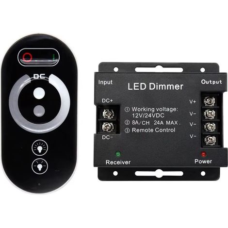 Contrôleur tactile monochrome, contrôleur tactile à 6 touches, variateur tactile pour bande LED, contrôleur tactile basse tension