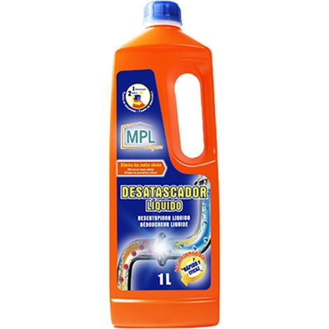 Desatascador liquido tuberias 1000ml domestico mpl