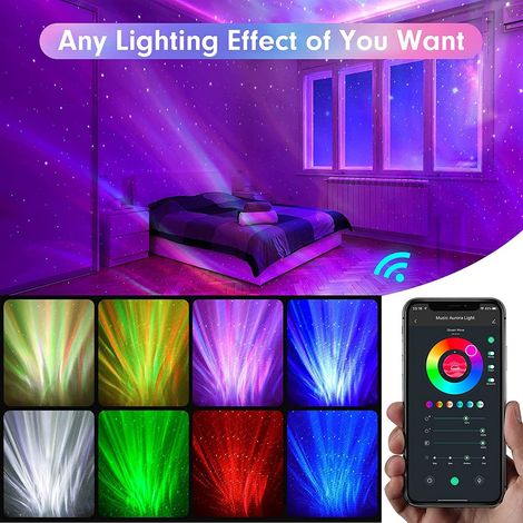 Proiettore del cielo stellato, lampada del pianeta della galassia 38 modalità luce notturna delle stelle, decorazione della camera da letto, Bluetooth/altoparlante/telecomando/timer di Natale, regalo (1/4)