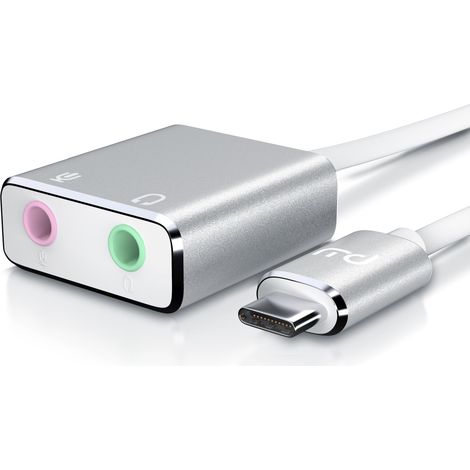 Primewire Externe Soundkarte USB C, USB Typ C auf Klinke 3,5mm, Kopfhörer Adapter, Audio zu USB Adapter, DAC, kompatibel mit Samsung, Huawei UVM. (1/5)