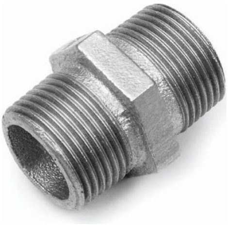 Raccord Galvanisé - 3 Pouces - Filetage R Rp - Fonte Malléable W400-05 - Pour Transfert Liquide - 1 Pièce