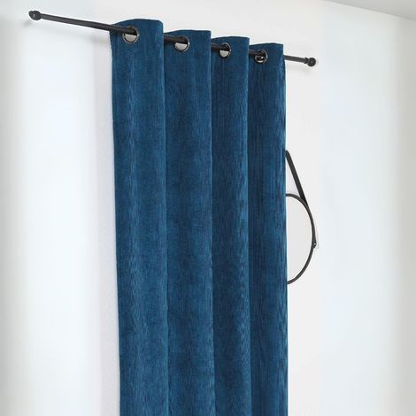 Rideau Obsurcissant Thermique et isolant "ALBERTA" - 140x260cm - Bleu Marine (1/3)