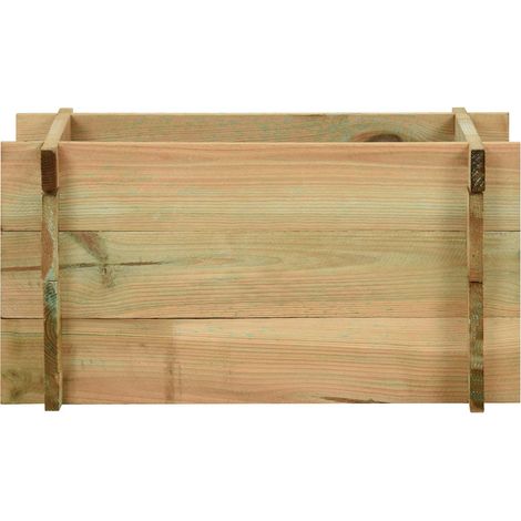 Maison Exclusive - Garten Hochbeet Grün 80 x 80 x 32 cm Massives (1/5)
