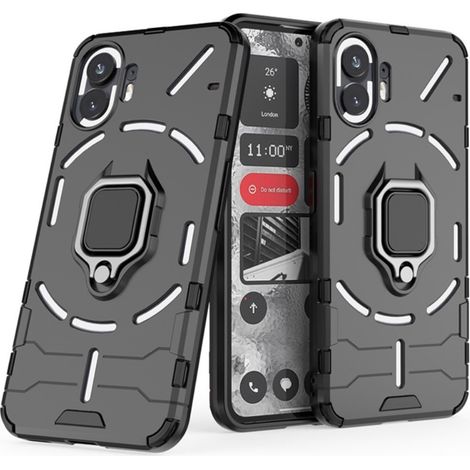 Étui Nothing Phone 2, anneau de support, noir (1/5)