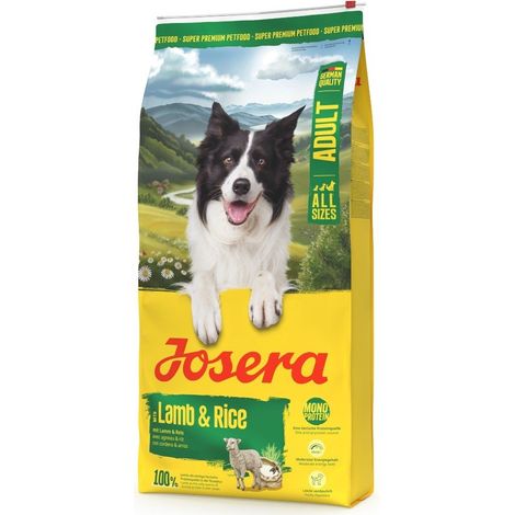 Croquettes pour chien adulte à l'agneau et au riz, 12,5 kg