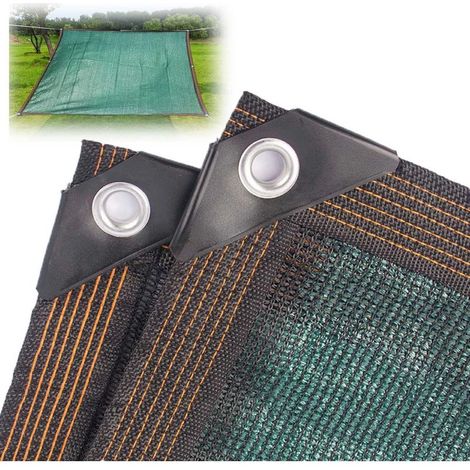 Filet d'ombrage, Potager Toile d'ombrage 90% Tissu de D'ombrage, Voile D'Ombrage pour Abri de Voiture/Fleurs/Plantes, Voile Solaire, Vert Foncé, 1x2m (1/5)