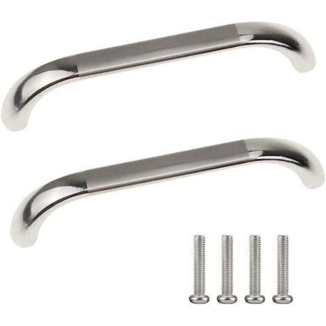 10 pièces 96 mm poignées de porte d'armoire avec trou central pour cuisine chambre armoire