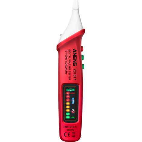ANENG VC1017 Probador de voltaje CA - Lápiz probador de voltaje NCV - Probador de cables inteligente para ingenieros eléctricos (1/5)