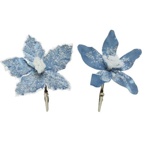 Clip Fiore 13xh3cm azzurro (1/3)