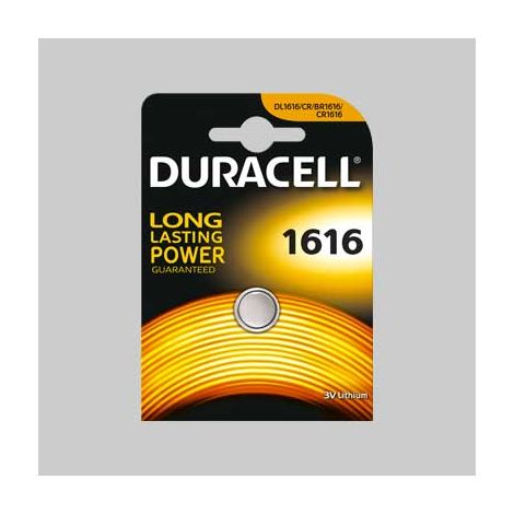 PILA A BOTTONE '1616' Blister 1 pezzo - 10 pezzi- DURACELL