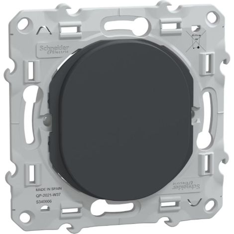 Obturateur appareillage encastré - anthracite - Ovalis - Schneider (1/5)